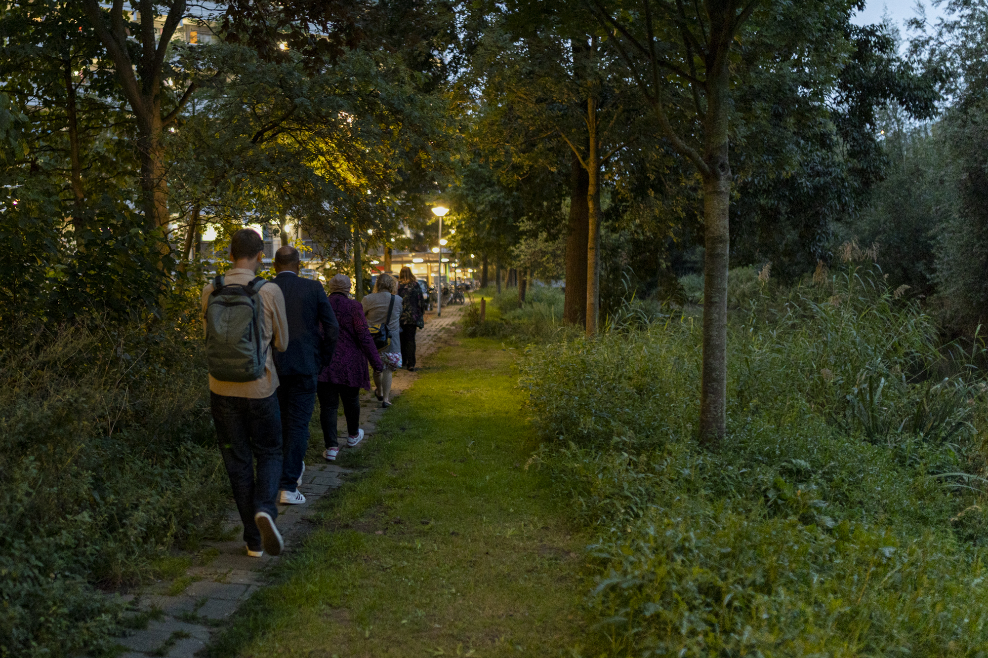 Light sensitive walk with District Committee Amsterdam-North                        Photo: Benny van der Plank