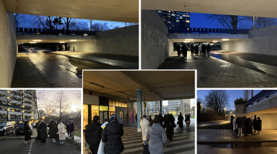 Licht-sensitieve wandeling  met jonge vrouwen Buikslotermeerbuurt Amsterdam Noord